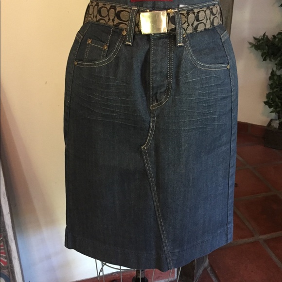 levi strauss denim skirts